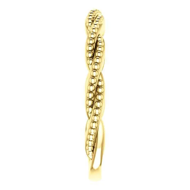 Primrose Infinity Beaded Stackable Band