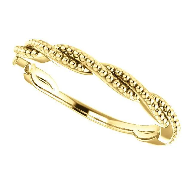 Primrose Infinity Beaded Stackable Band