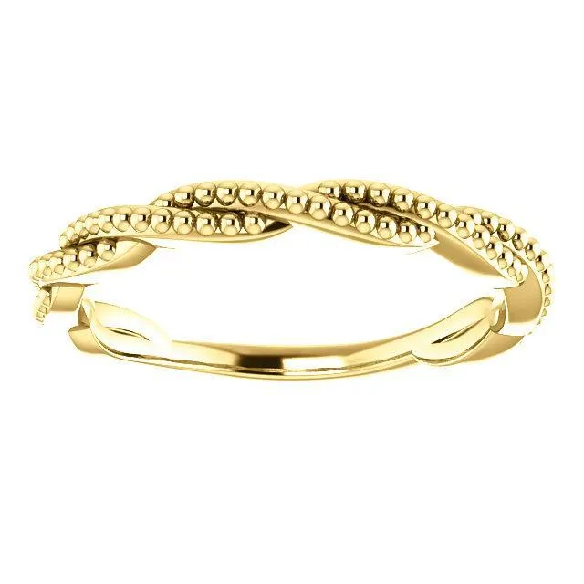 Primrose Infinity Beaded Stackable Band