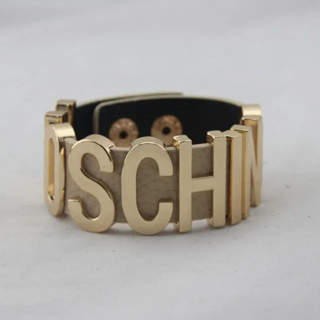 Punk Metal MOSHINO Bracelet 6 Colors