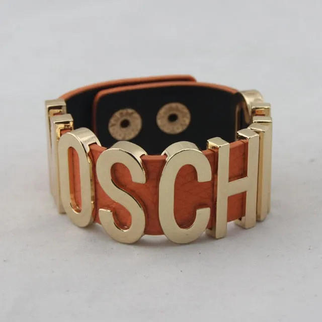 Punk Metal MOSHINO Bracelet 6 Colors