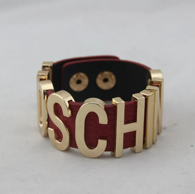 Punk Metal MOSHINO Bracelet 6 Colors