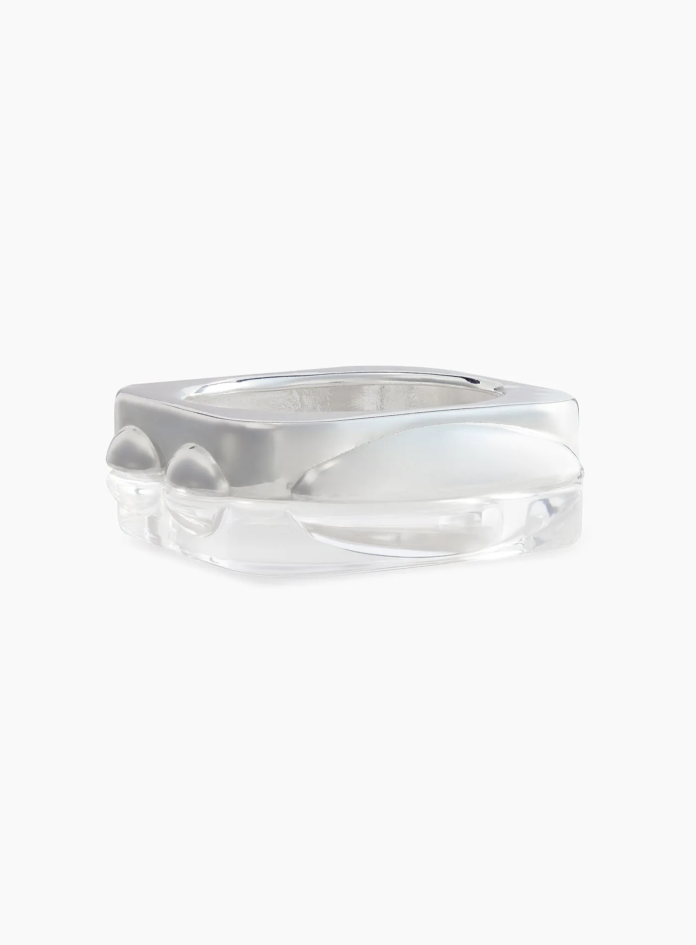 "Best Of Both Worlds" Silver Bangle