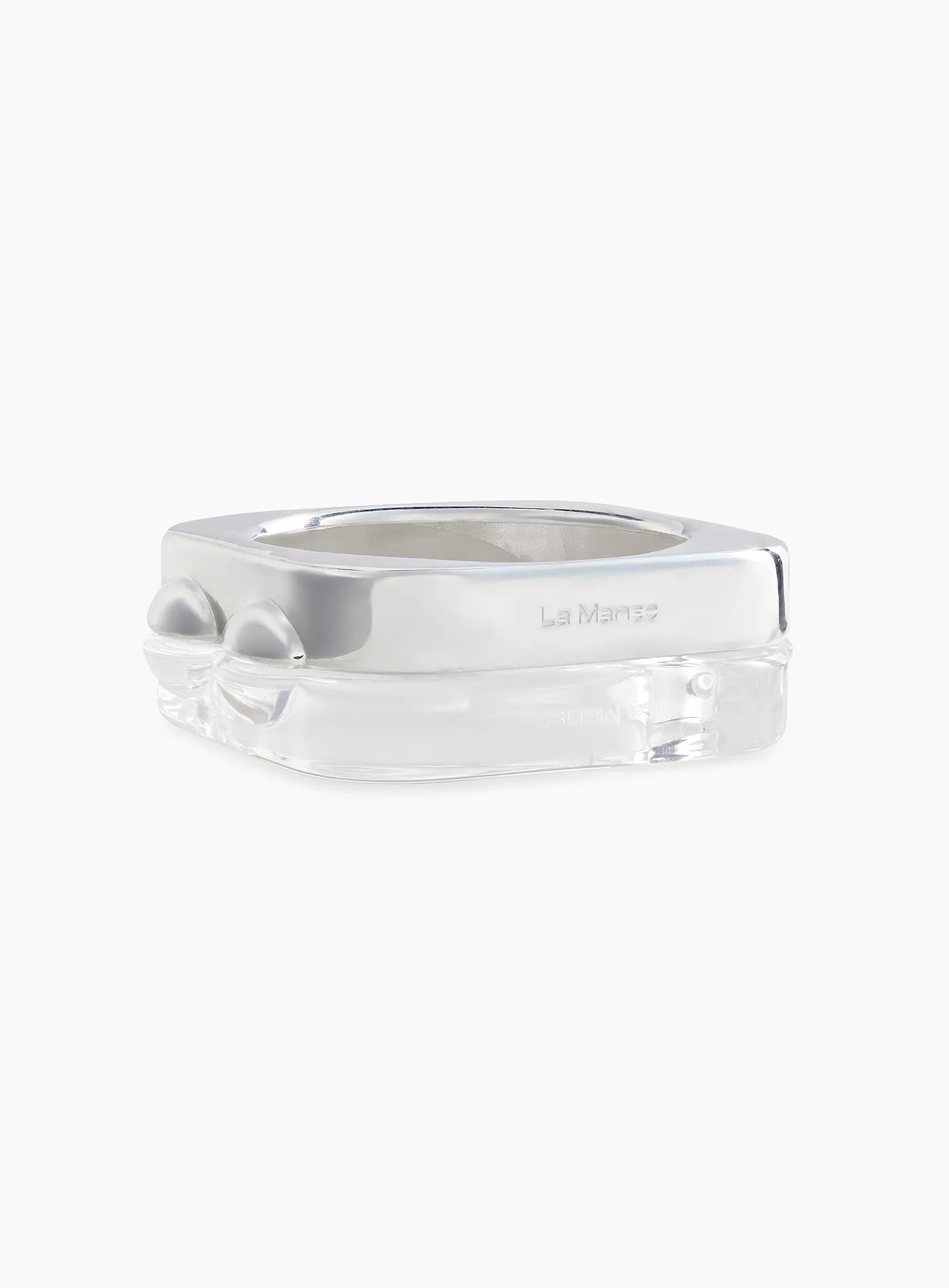 "Best Of Both Worlds" Silver Bangle