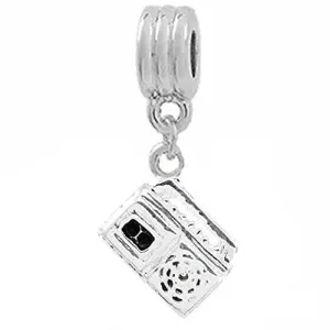 Radio European Bead Compatible for Most European Snake Chain Bracelet