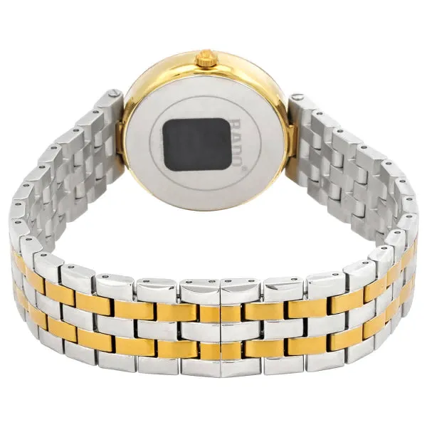 Rado Florence Two-tone Stainless Steel Gold Dial Quartz Watch for Ladies - R48872723