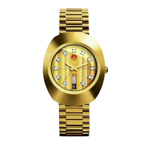 Rado New Original Automatic Gold Dial YG PVD 35mm