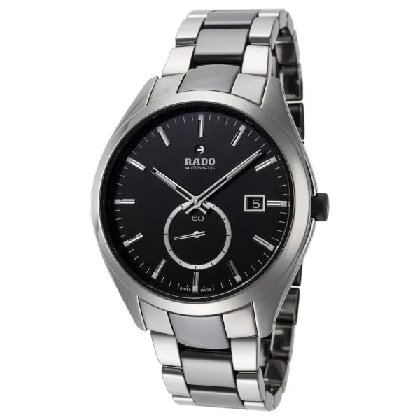 Rado Sintra Silver Ceramic Strap Black Dial Quartz Watch for Gents - R13777702