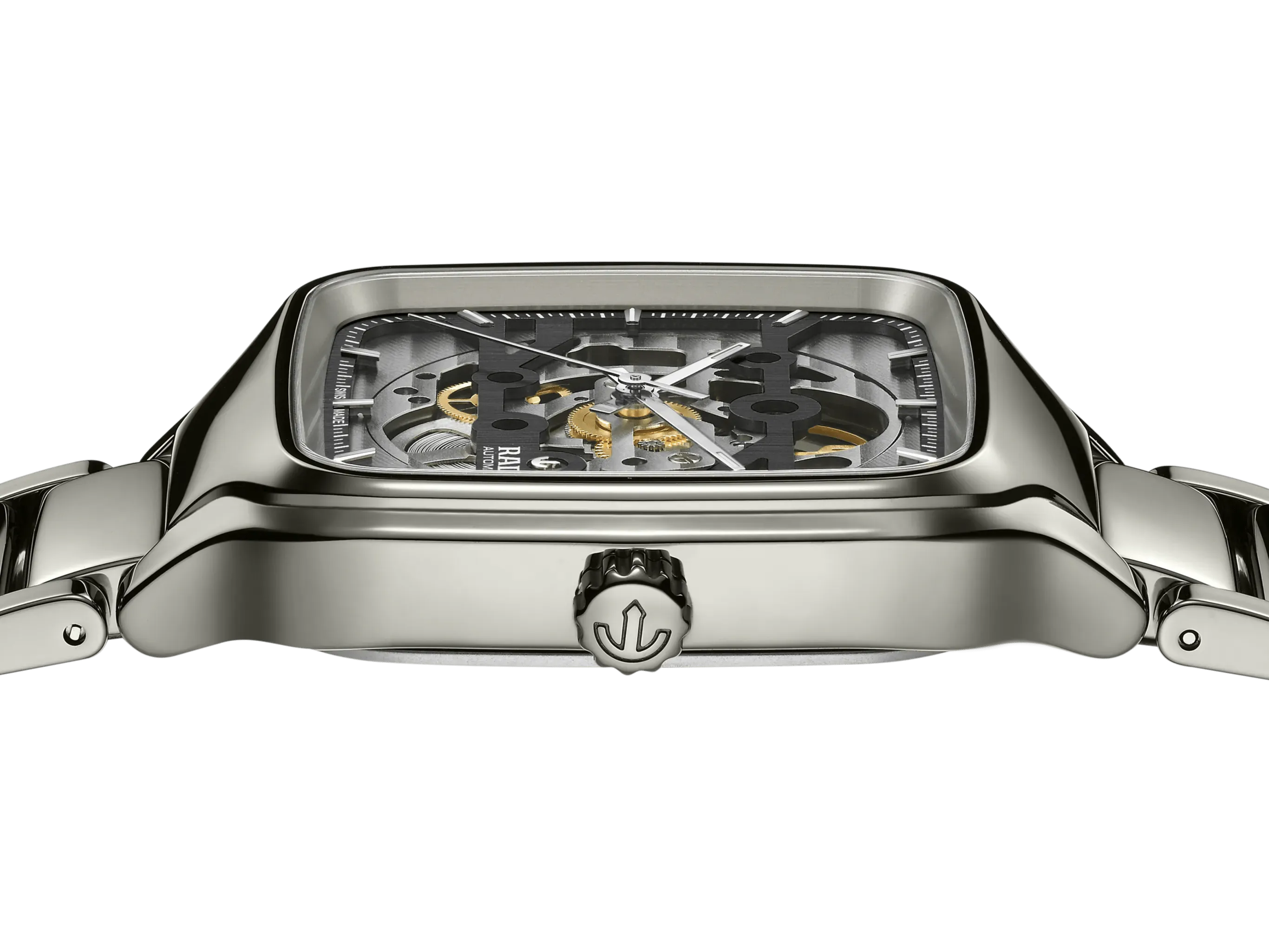 RADO True Square Automatic Skeleton Plasma Ceramic 38mm Men's Watch R27125152
