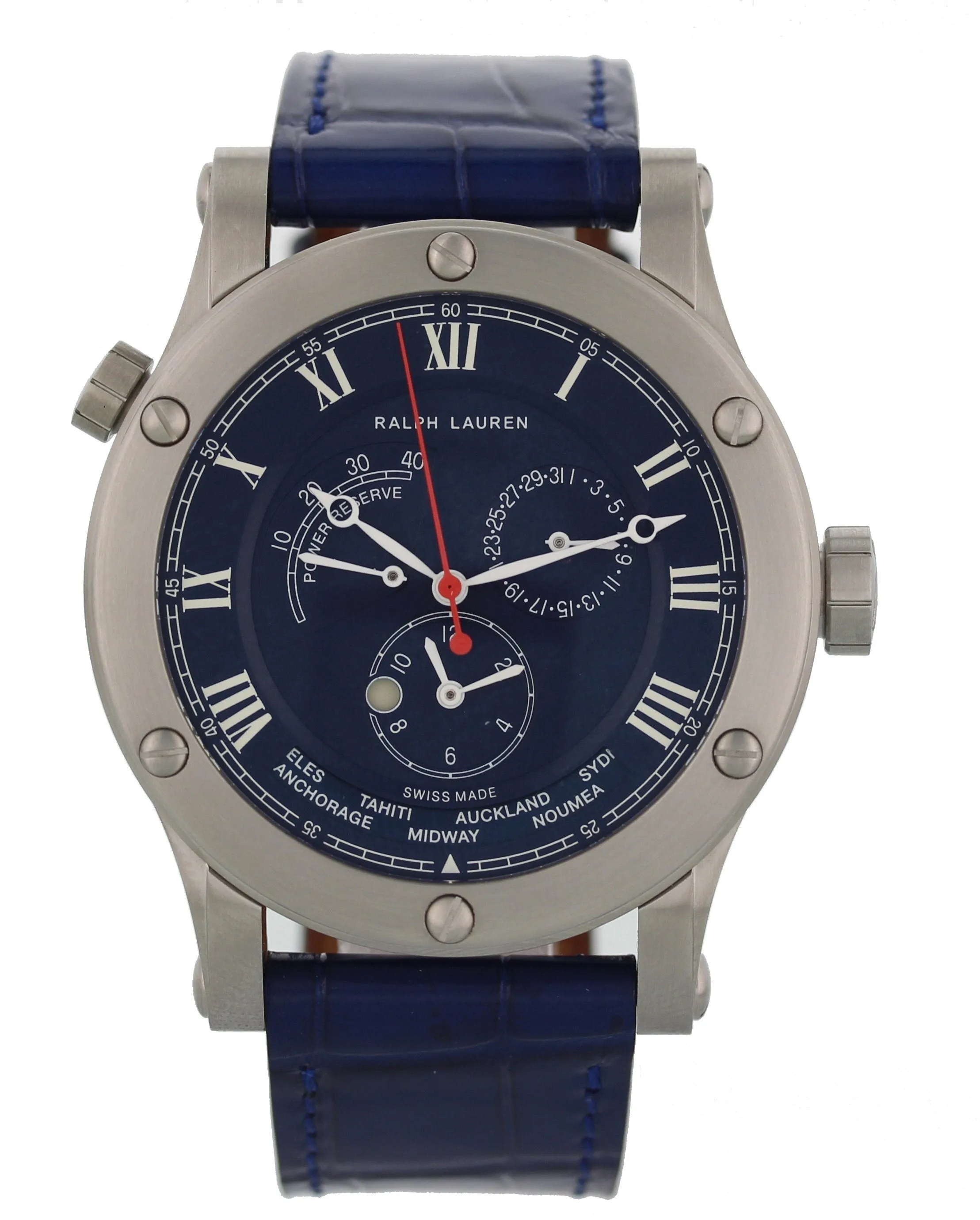 Ralph Lauren Sporting 45mm World Time Steel R0210700 Men's Watch