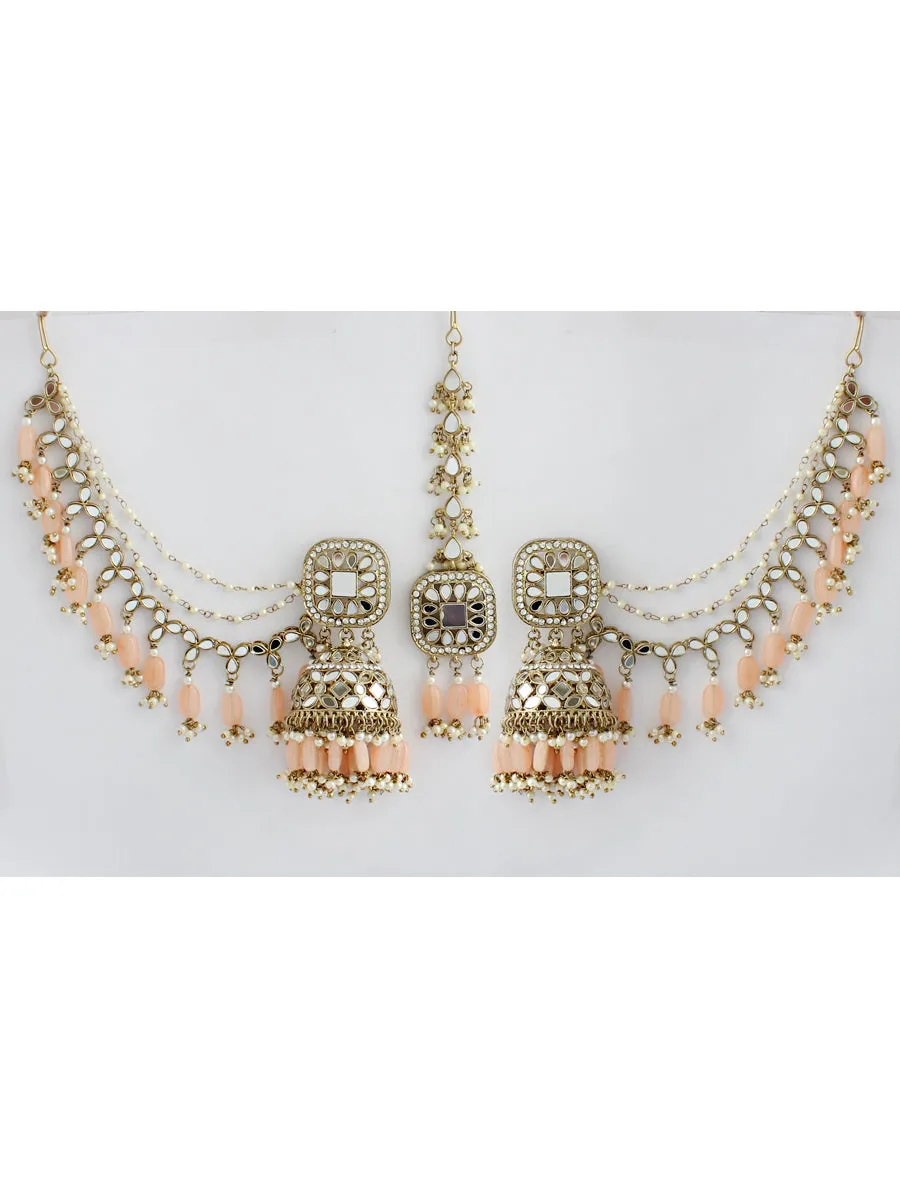 Rasika Mirror Earrings & Tikka