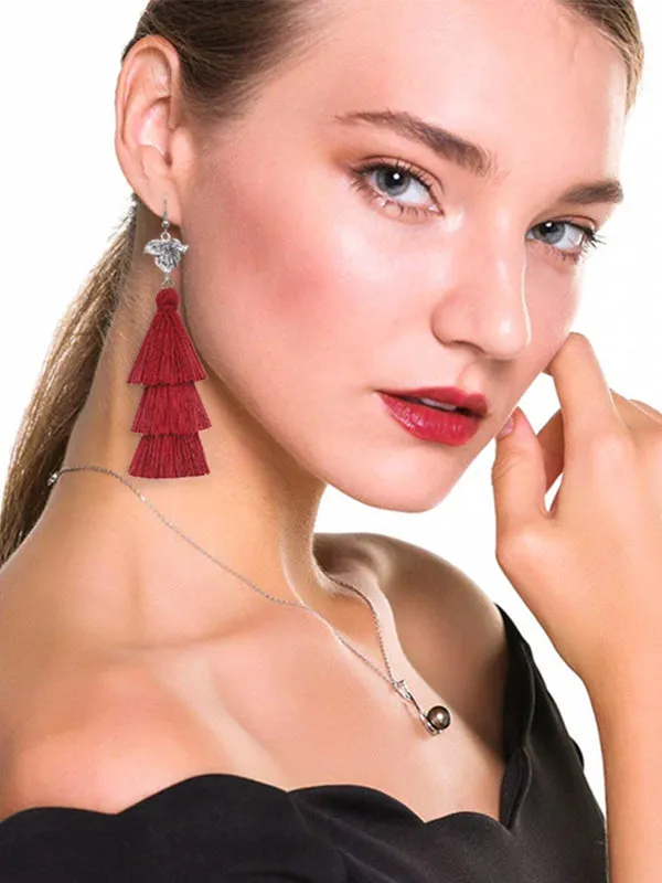 Retro Alloy Sunflower Handmade Earrings