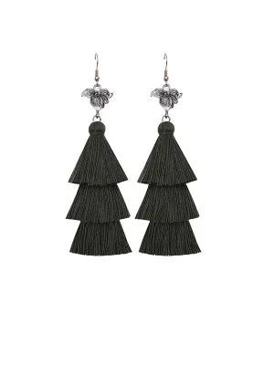 Retro Alloy Sunflower Handmade Earrings
