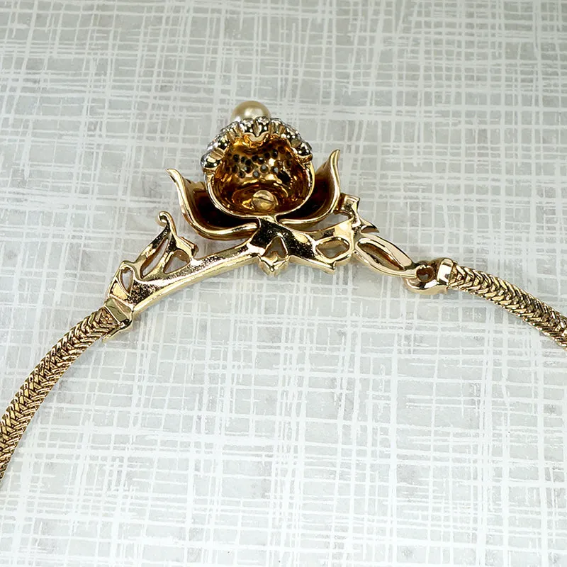 Retro Costume Jewel Set Signed Mazer Bros