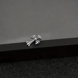 Retro Cross Stud Earrings Metal Small Ear Drop Earrings