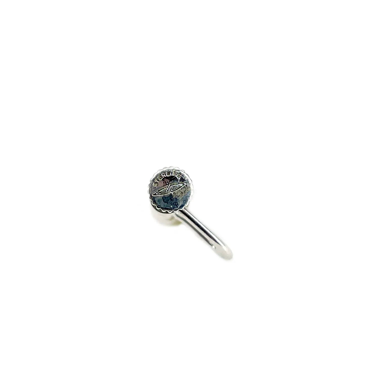 Retro Solitaire Japanese Akoya Saltwater Cultured Pearl Vintage Screwback Earrings- Sterling Silver