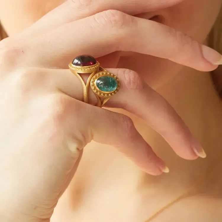 Rhodolite Garnet Ring