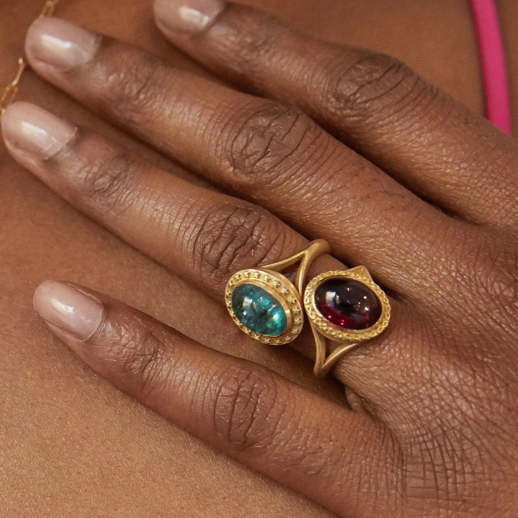 Rhodolite Garnet Ring