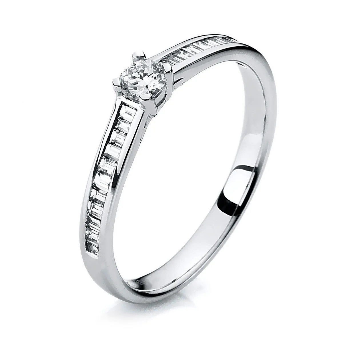 Ring 4er-Krappe 14 kt WG