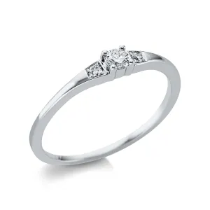 Ring 4er-Krappe 18 kt WG