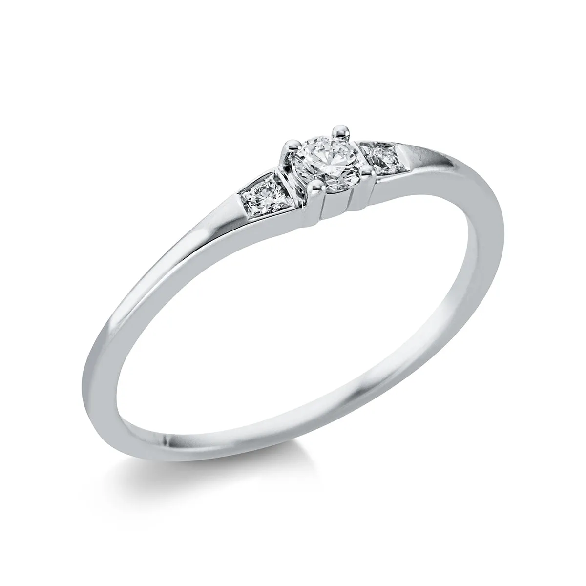 Ring 4er-Krappe 18 kt WG