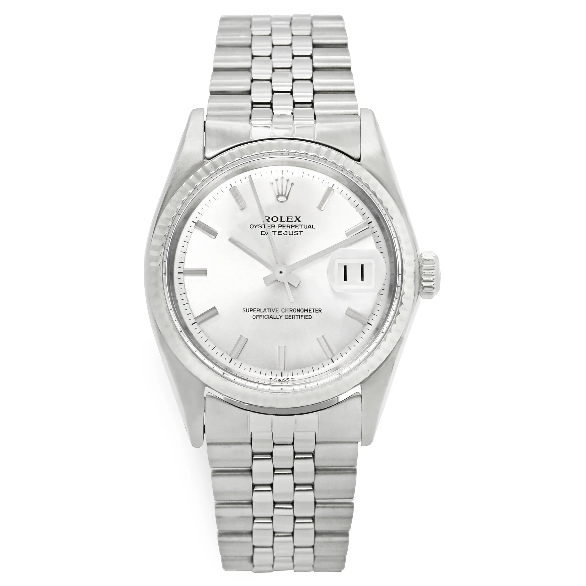 Rolex Datejust 36mm 1601 Silver-tone Dial Automatic Watch