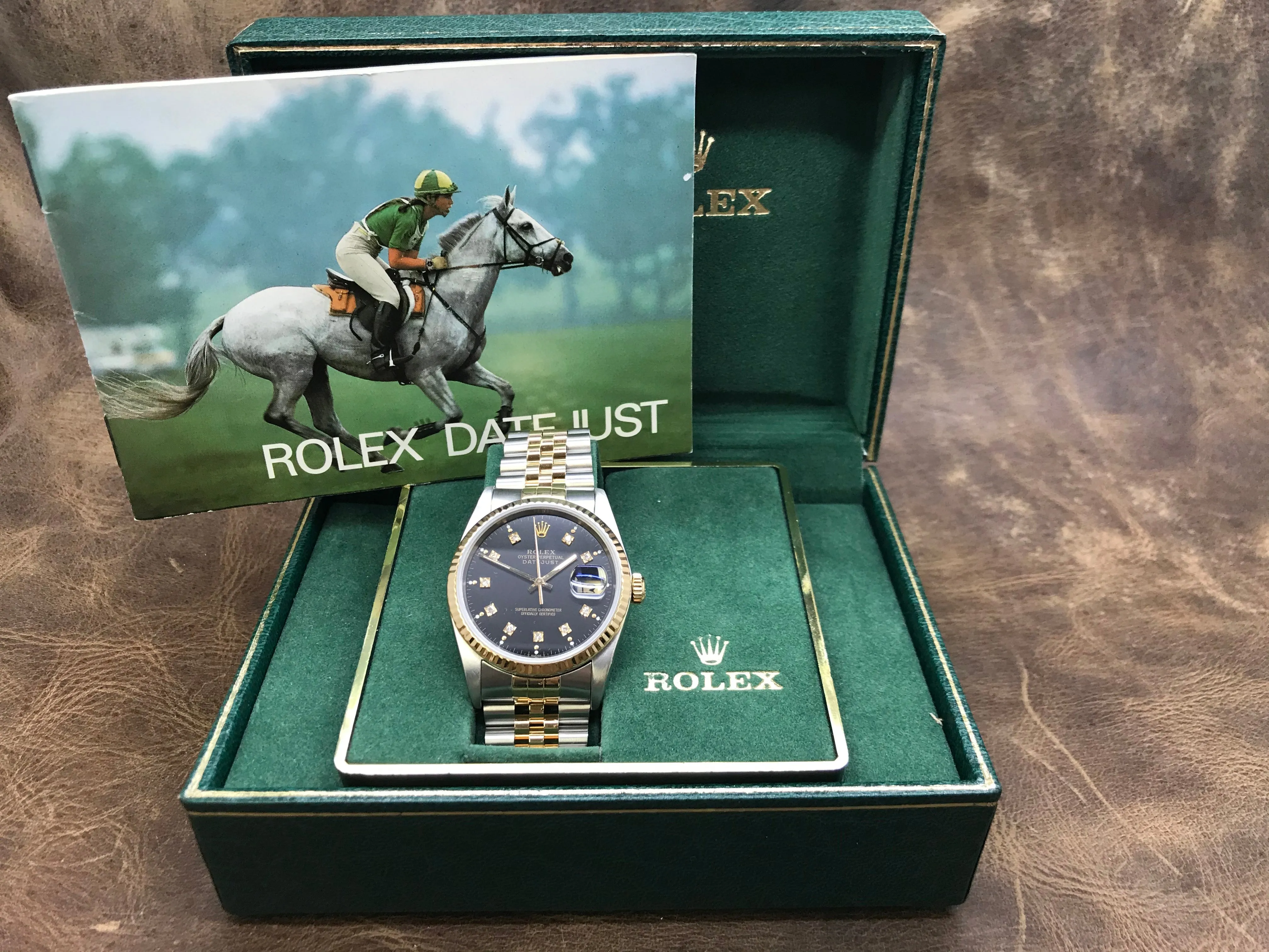 Rolex Datejust 36mm 16233 Black Dial Automatic Watch
