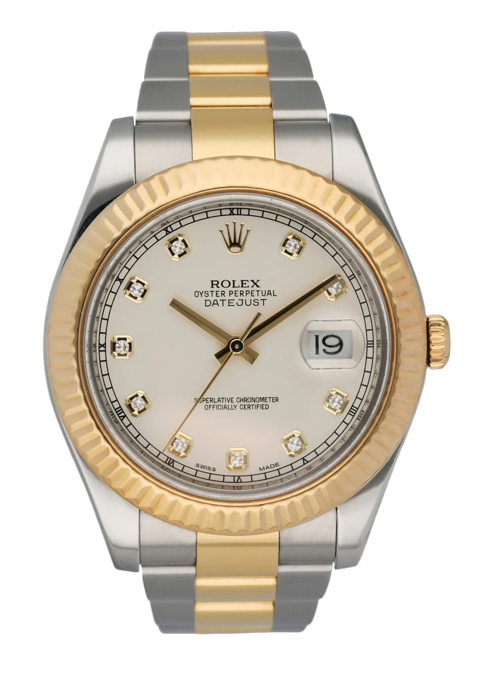 Rolex Datejust 41 116333 Stainless Steel & 18K Yellow Gold Mens Watch Box Papers