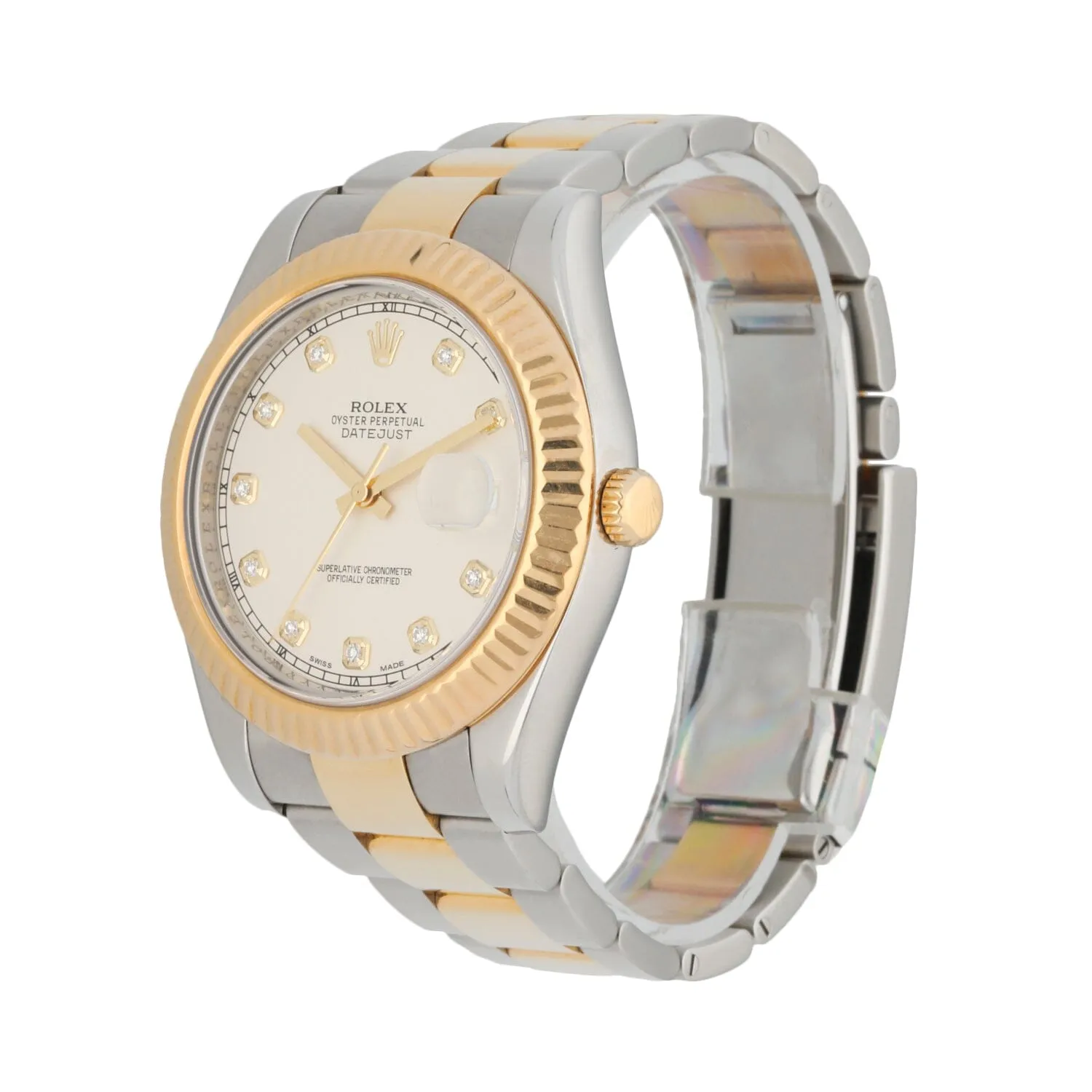 Rolex Datejust 41 116333 Stainless Steel & 18K Yellow Gold Mens Watch Box Papers