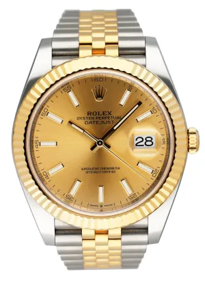 Rolex Datejust 41 126333 Champagne Dial Mens Watch Box Papers