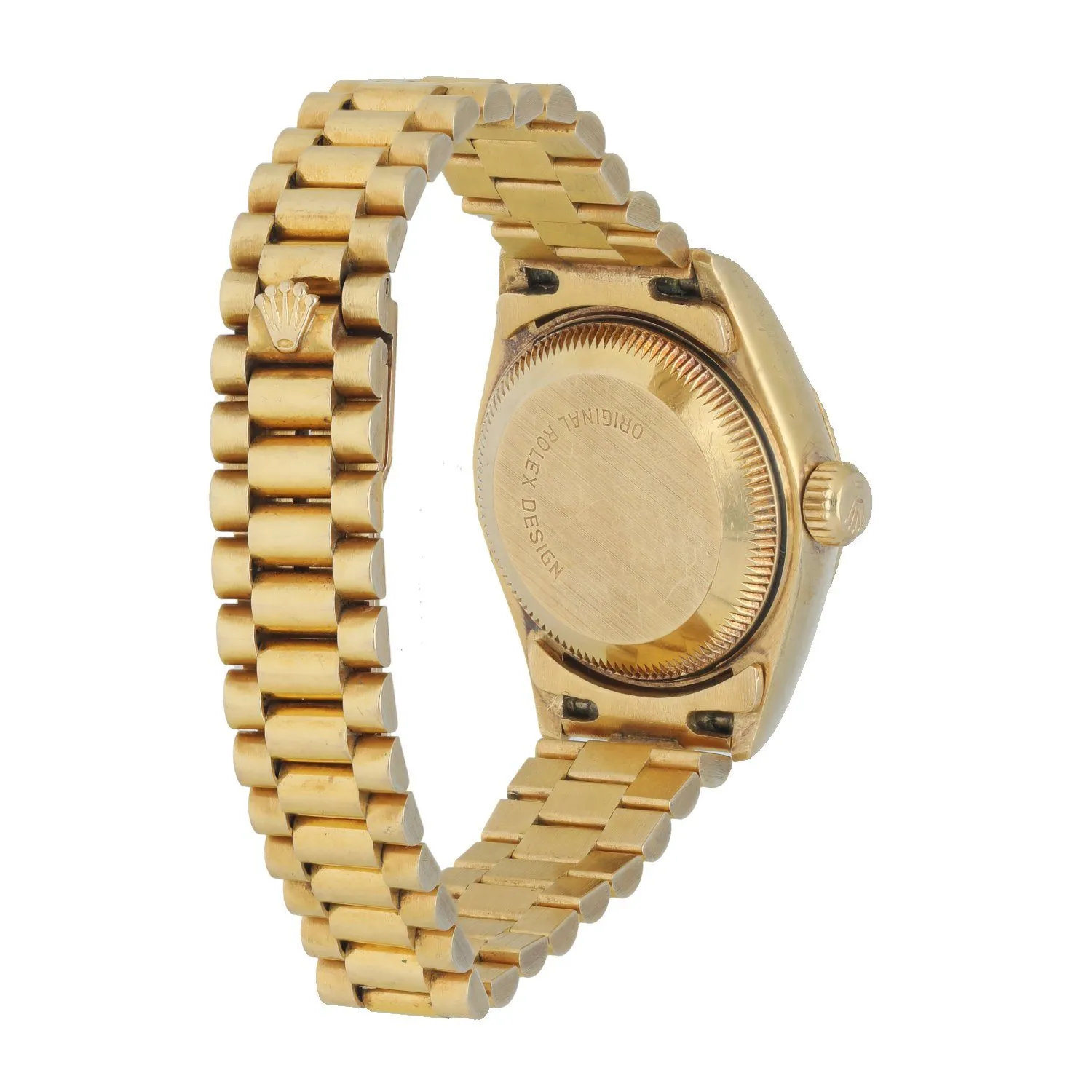 Rolex Datejust 69178 Wood Dial Yellow Gold Ladies Watch Box Papers