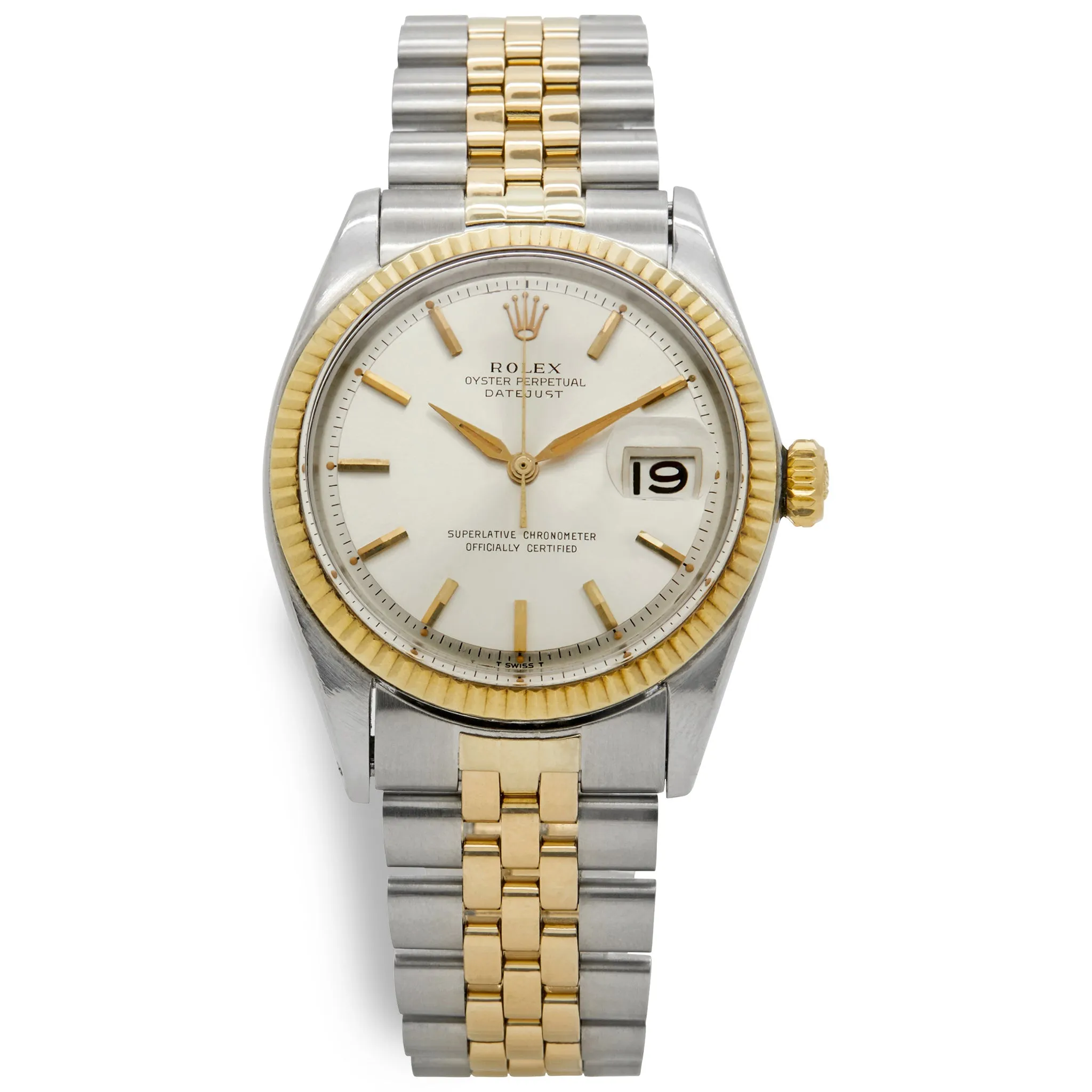 Rolex Datejust Pie Pan Dial 1601 Silver-tone Dial Automatic Watch