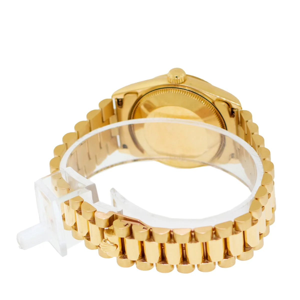 Rolex Lady-Datejust 31mm Yellow Gold Slate Roman Dial & Fluted Bezel 68278
