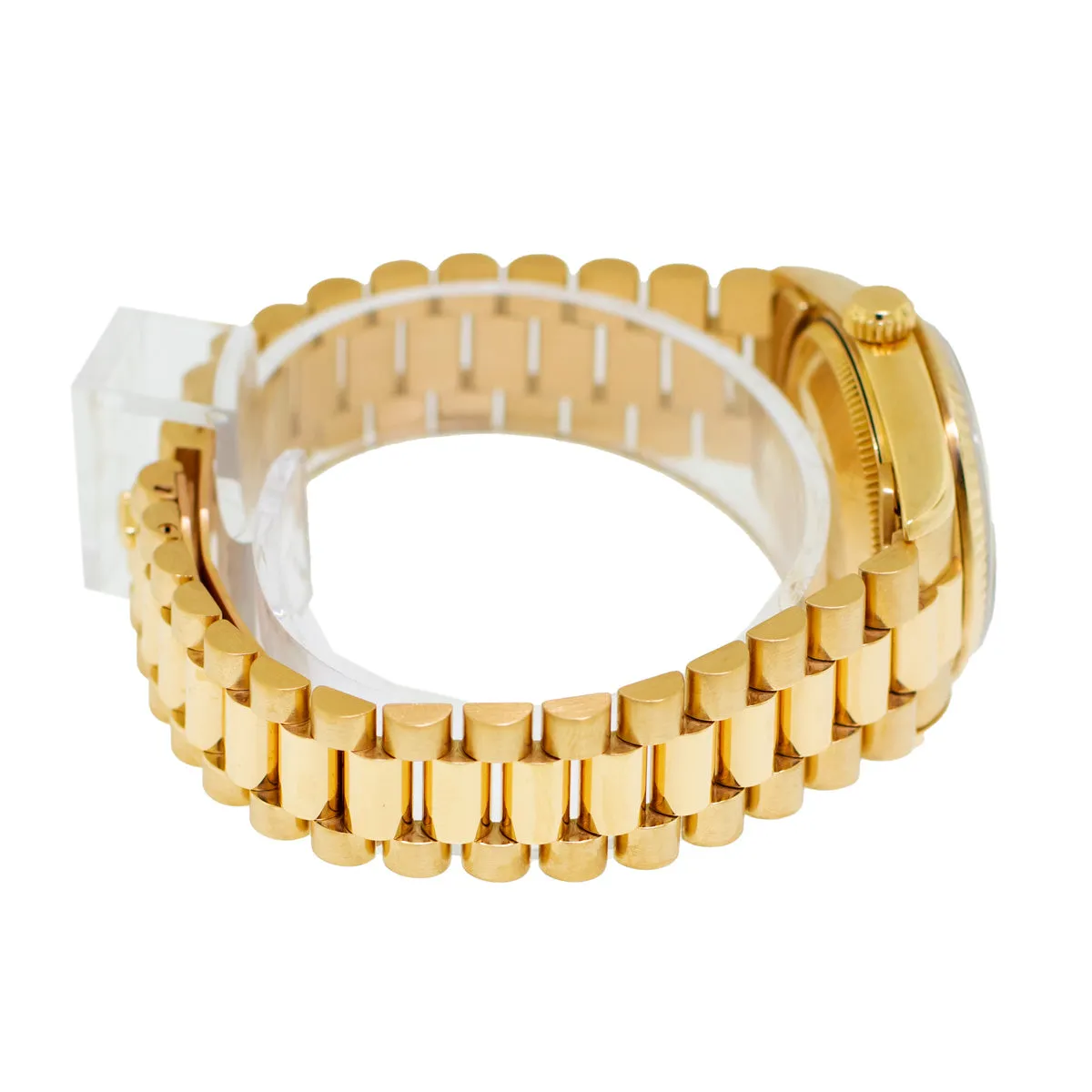 Rolex Lady-Datejust 31mm Yellow Gold Slate Roman Dial & Fluted Bezel 68278