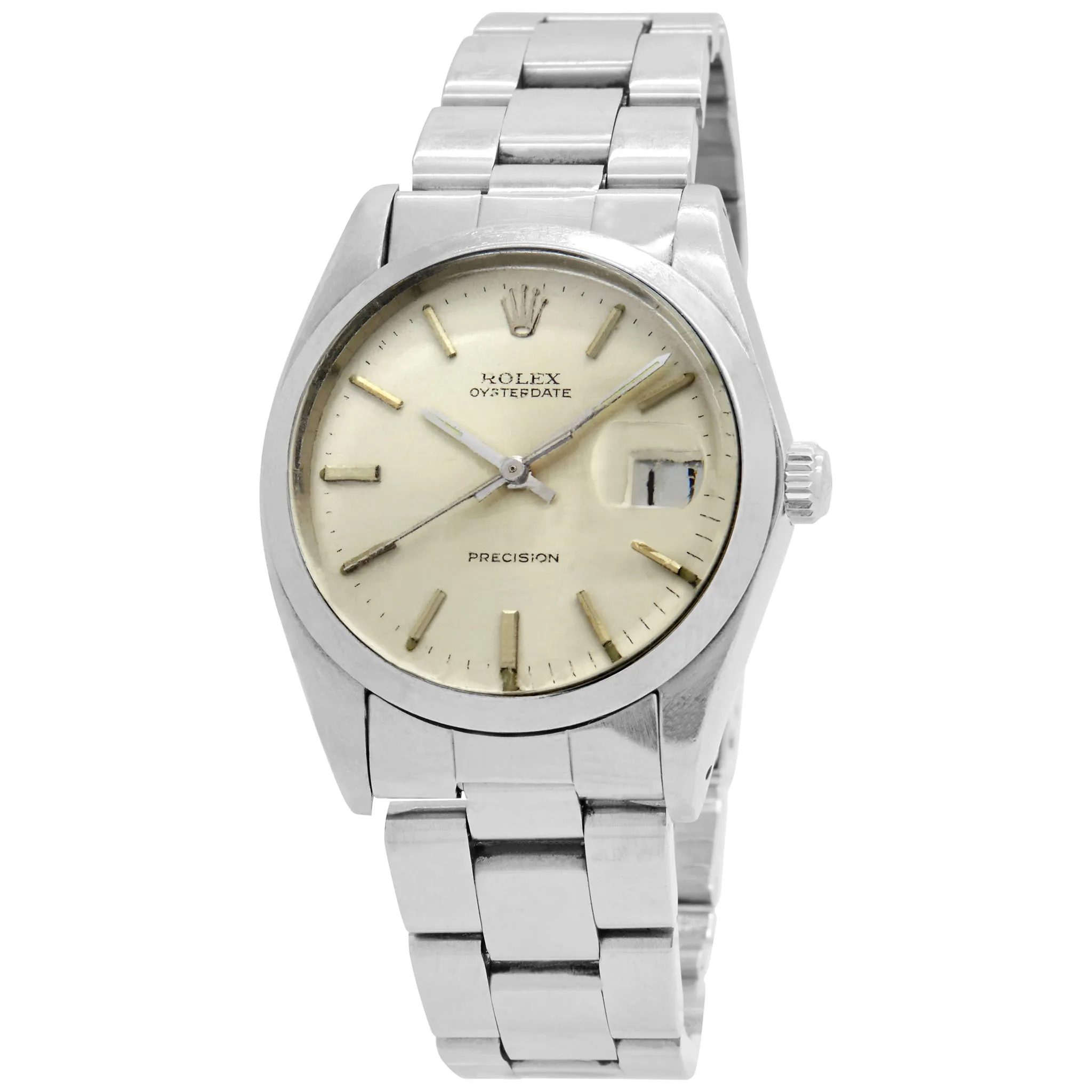 Rolex Oysterdate Precision 6694 Offwhite Dial Hand Wind Watch