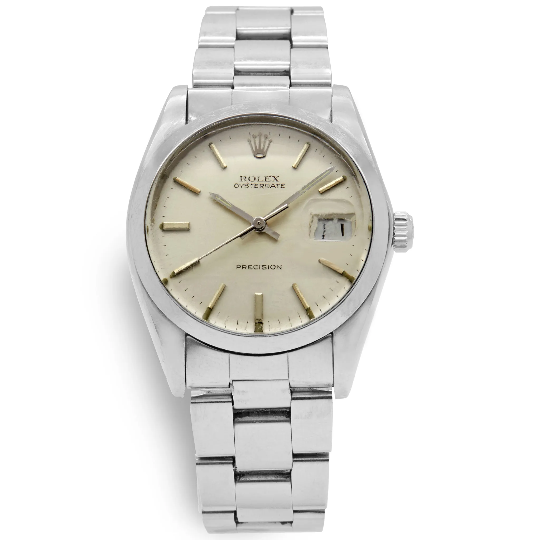 Rolex Oysterdate Precision 6694 Offwhite Dial Hand Wind Watch