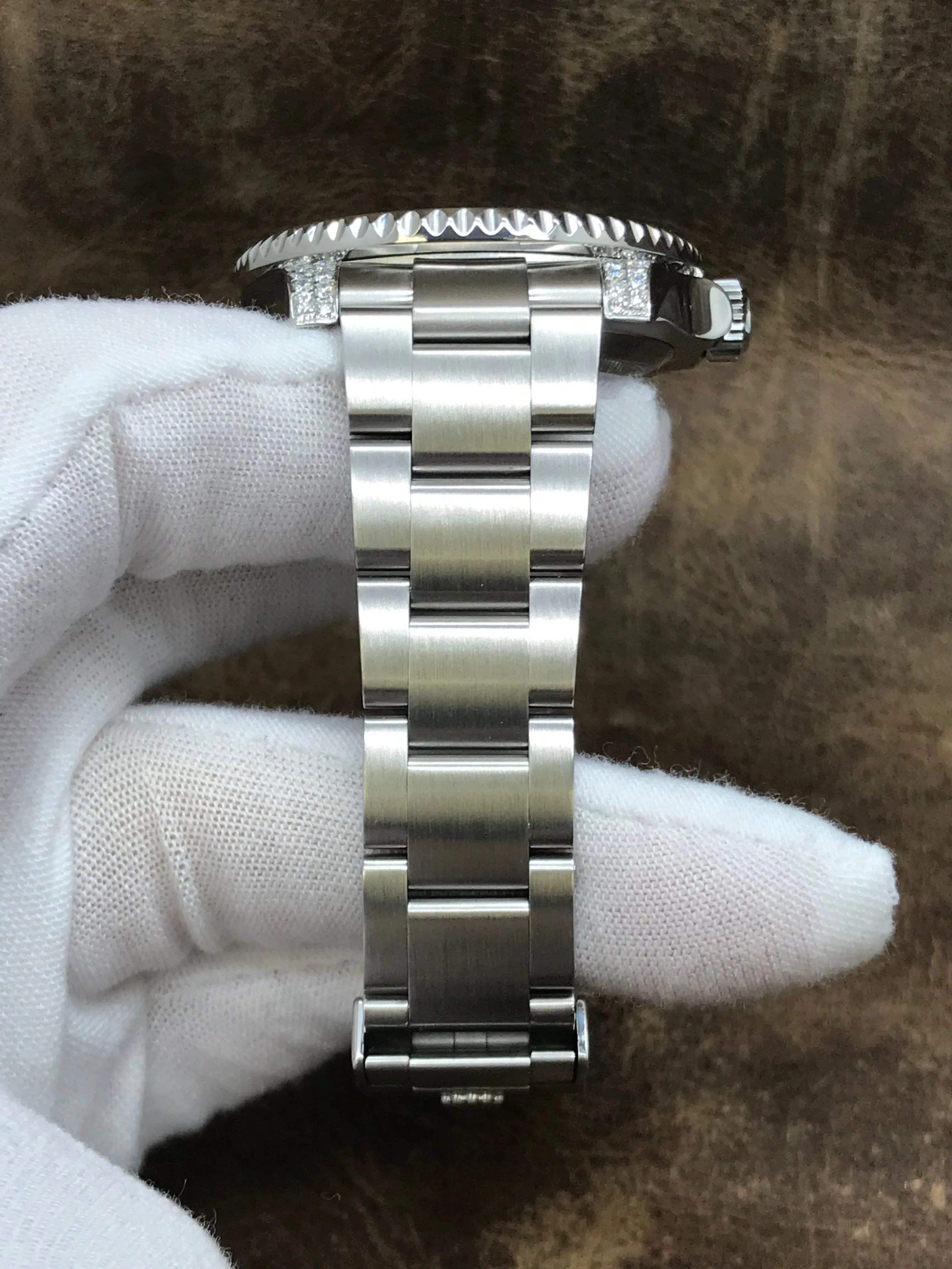 Rolex Submariner Date 116610 Custom added blue dial Dial Automatic Men's Watch