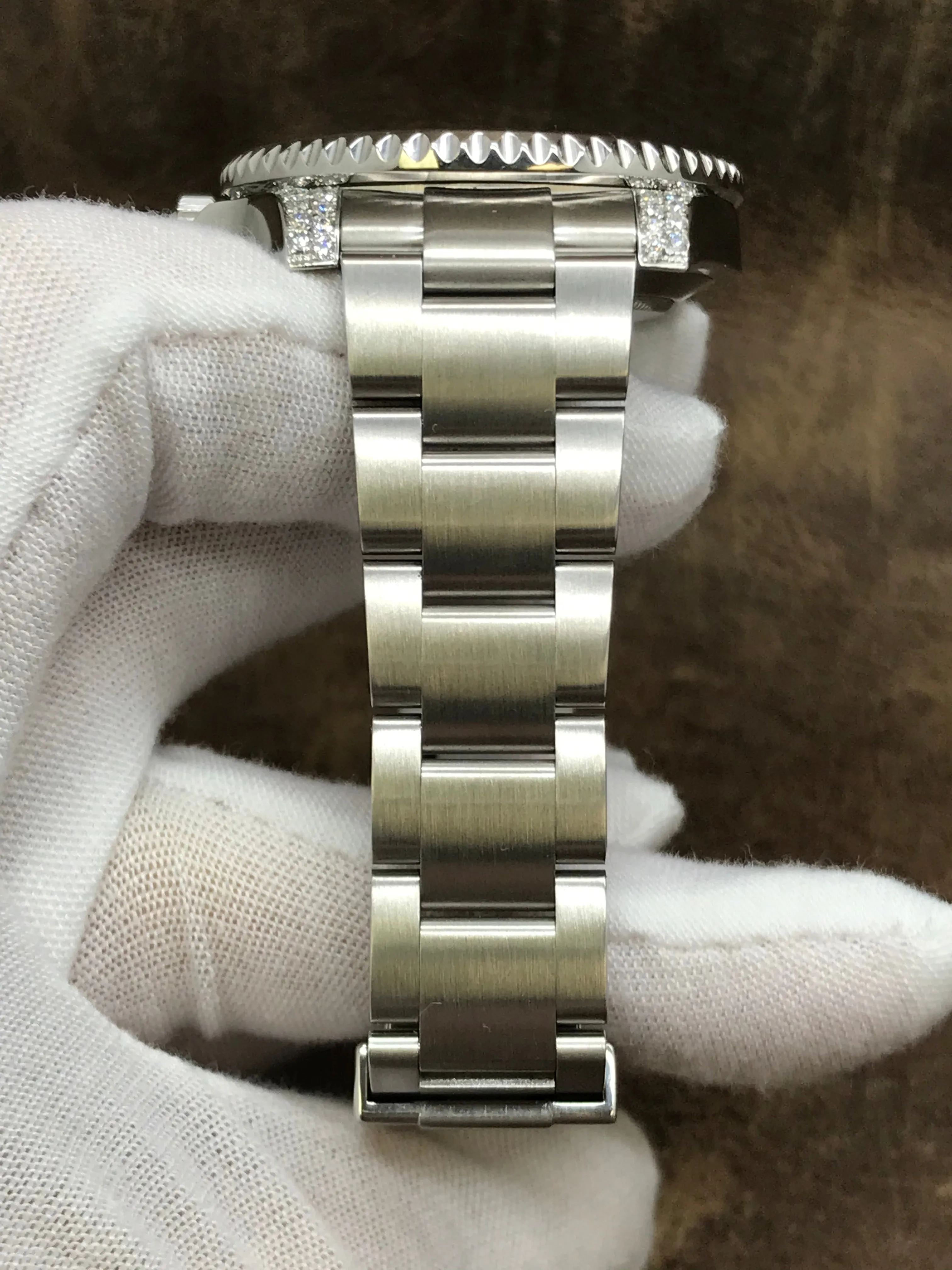 Rolex Submariner Date 116610 Custom added blue dial Dial Automatic Men's Watch