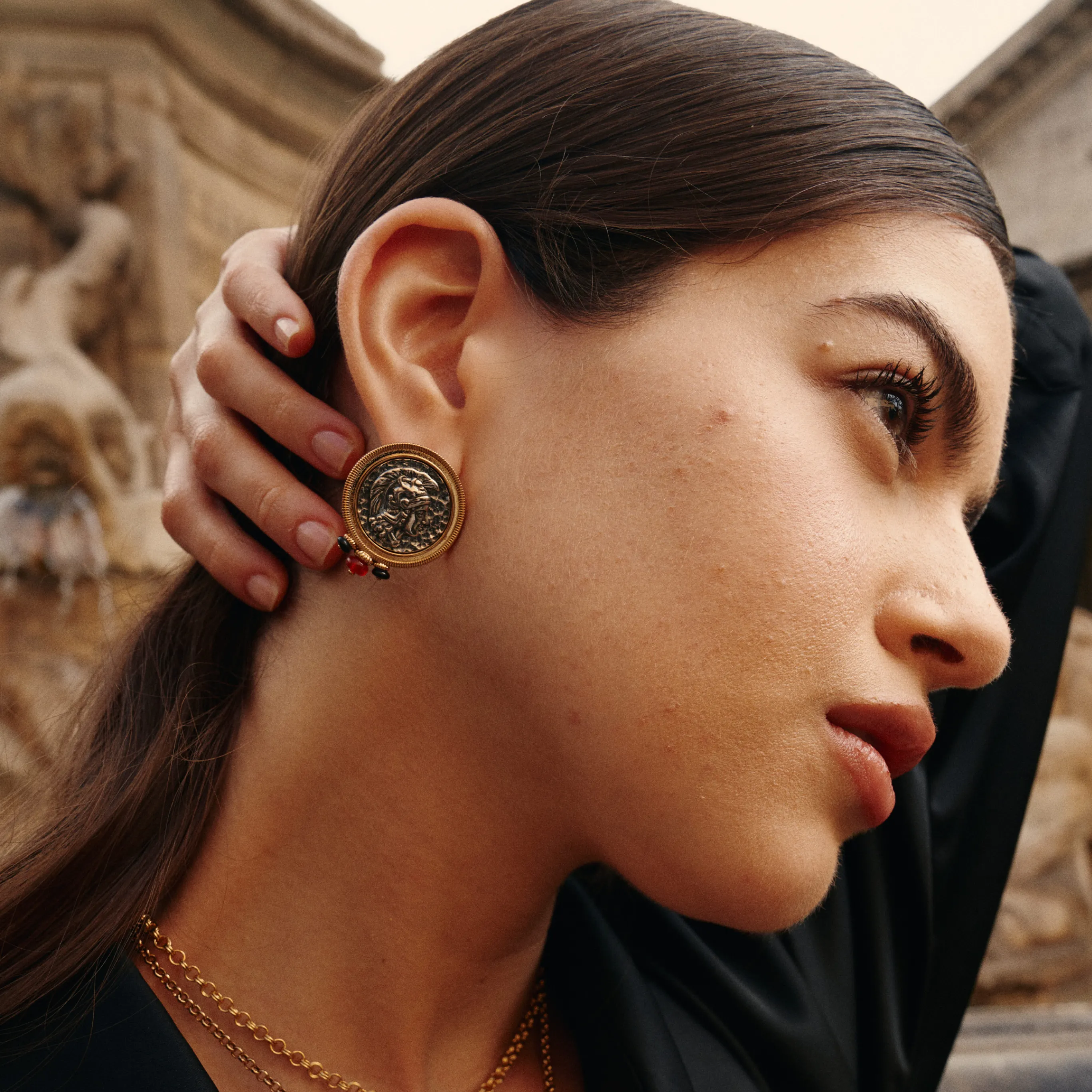 Roman Coin Earrings