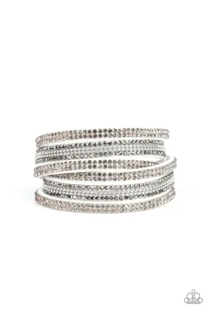 Royal Razzle White Paparazzi Bracelet