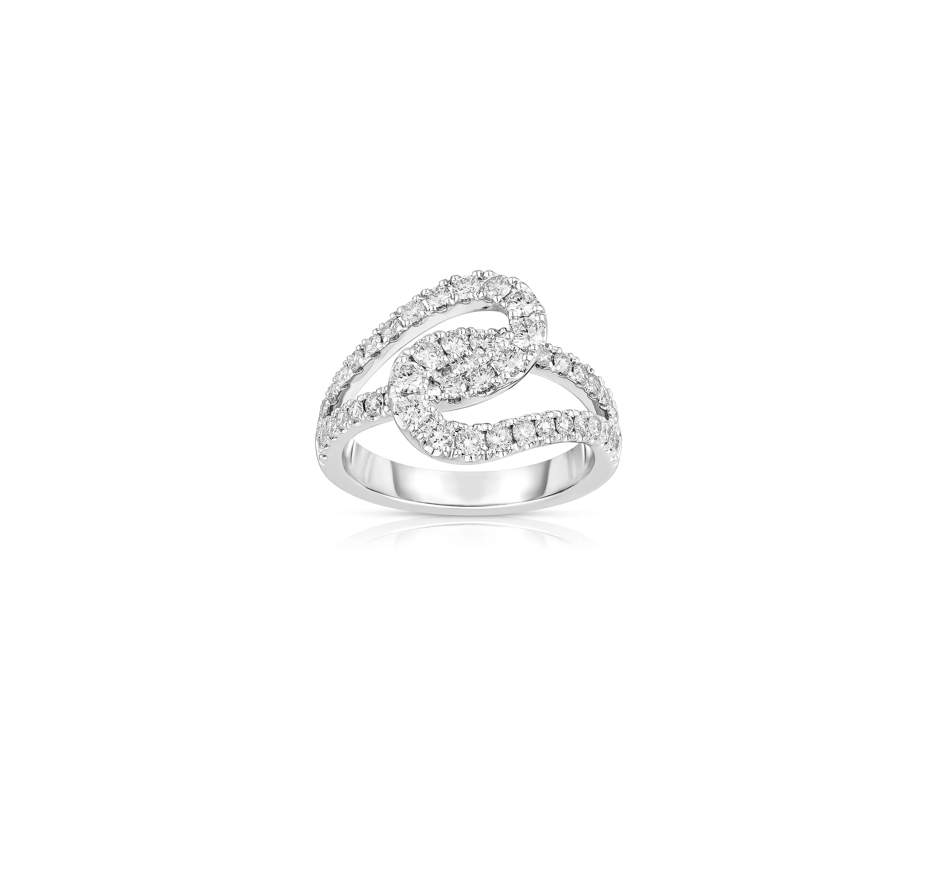 Sabel Collection 14K White Gold Infinity Knot Diamond Ring