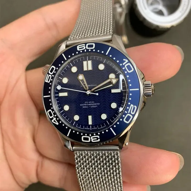 Sea Master 300M Titanium 007 210.90.42.20.01.001 No Time to Die AAAAA 5A Quality 1:1 Vsf Factory Watches 42Mm Mens Automatic Mechanical 8806 Movement VS