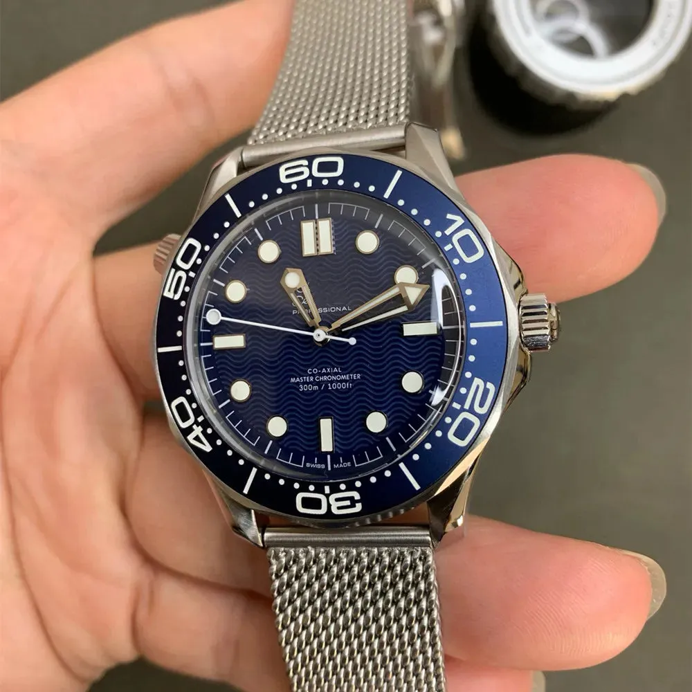Sea Master 300M Titanium 007 210.90.42.20.01.001 No Time to Die AAAAA 5A Quality 1:1 Vsf Factory Watches 42Mm Mens Automatic Mechanical 8806 Movement VS