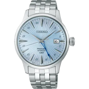 Seiko Presage Cocktail Blue Time GMT Watch SSK037J