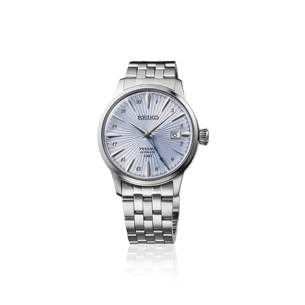 Seiko Presage Cocktail Blue Time GMT Watch SSK037J