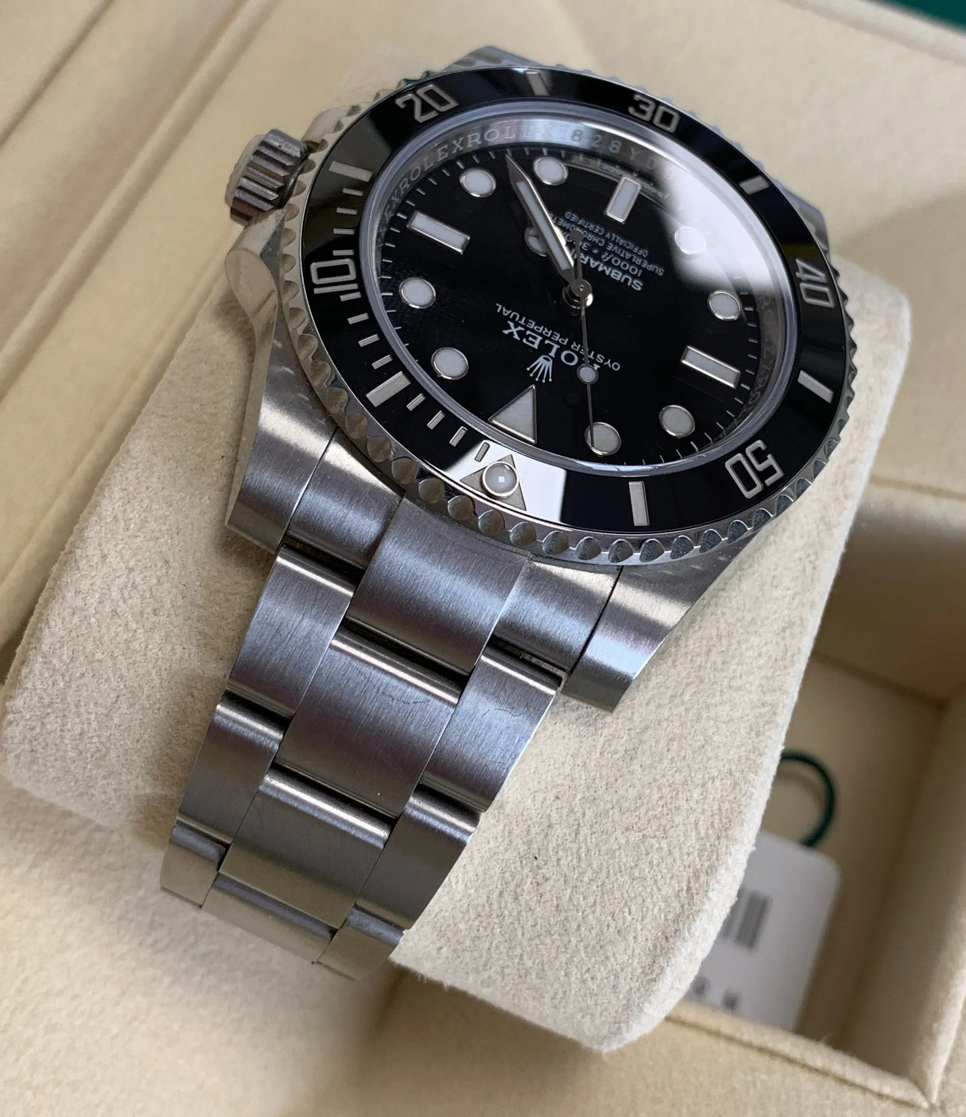 SEP 2019 UNPOLISHED Rolex Submariner No-Date Stainless Steel 40mm Watch 114060