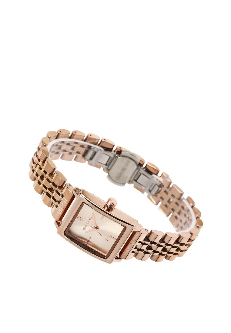 Sima Rose Gold Stainless Steel Analog Watch (Salmon)