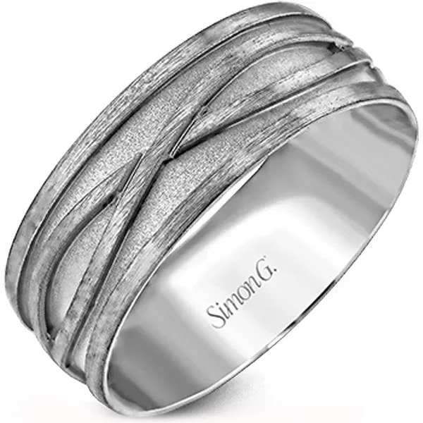 Simon G. 8MM Infinity Twist Design Wedding Band