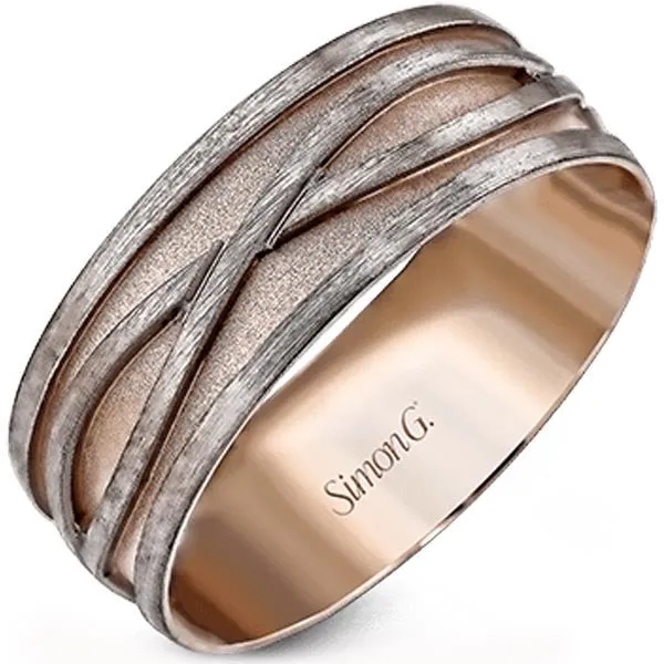 Simon G. 8MM Infinity Twist Design Wedding Band