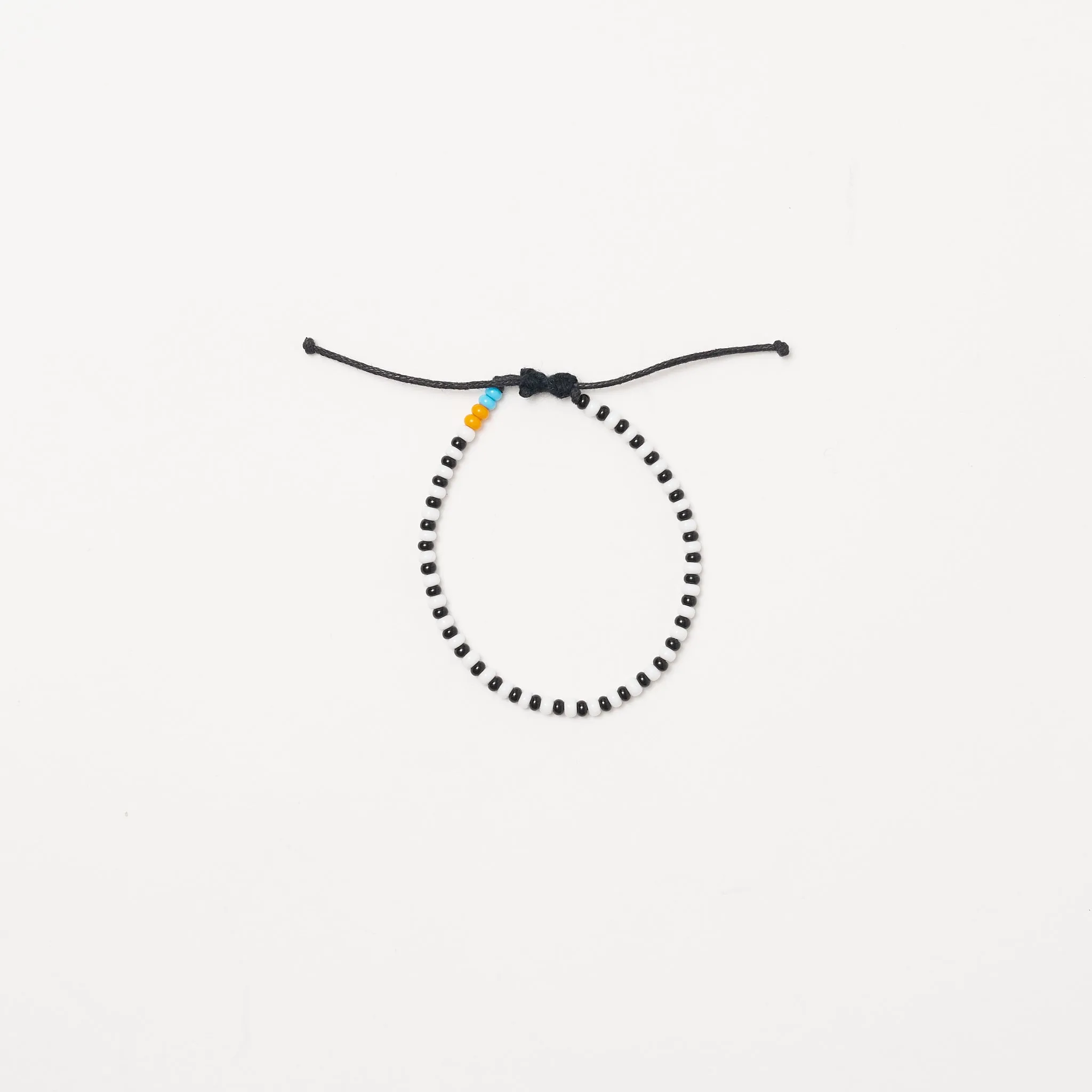 Single Strand Bracelet - Black/White